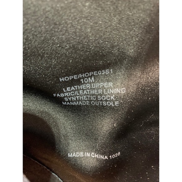 Steve Madden Hope Black Leather Square Toe Platform Block Heel Ankle Boots 10M - Picture 6 of 8